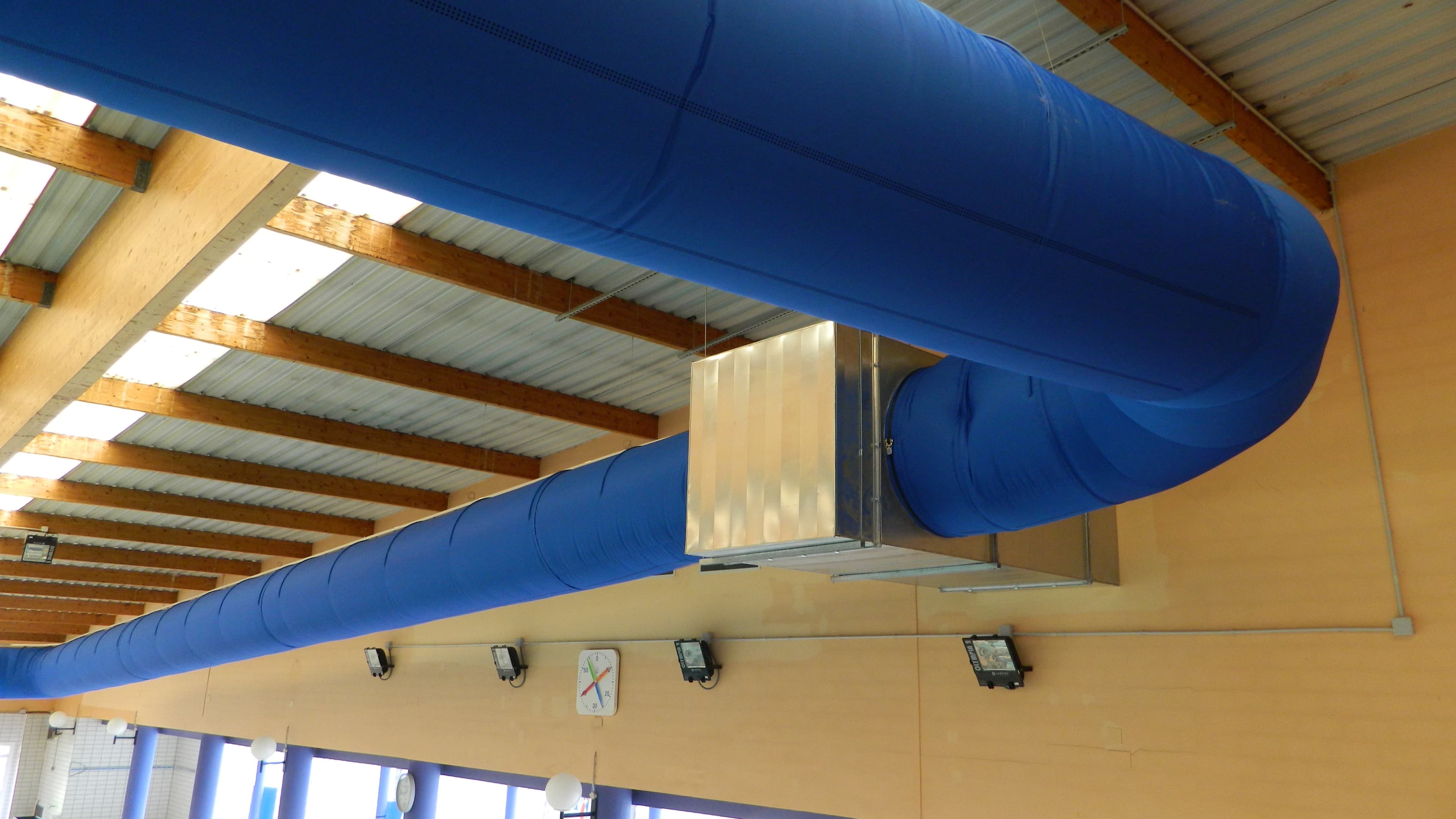 Fabric duct installation project