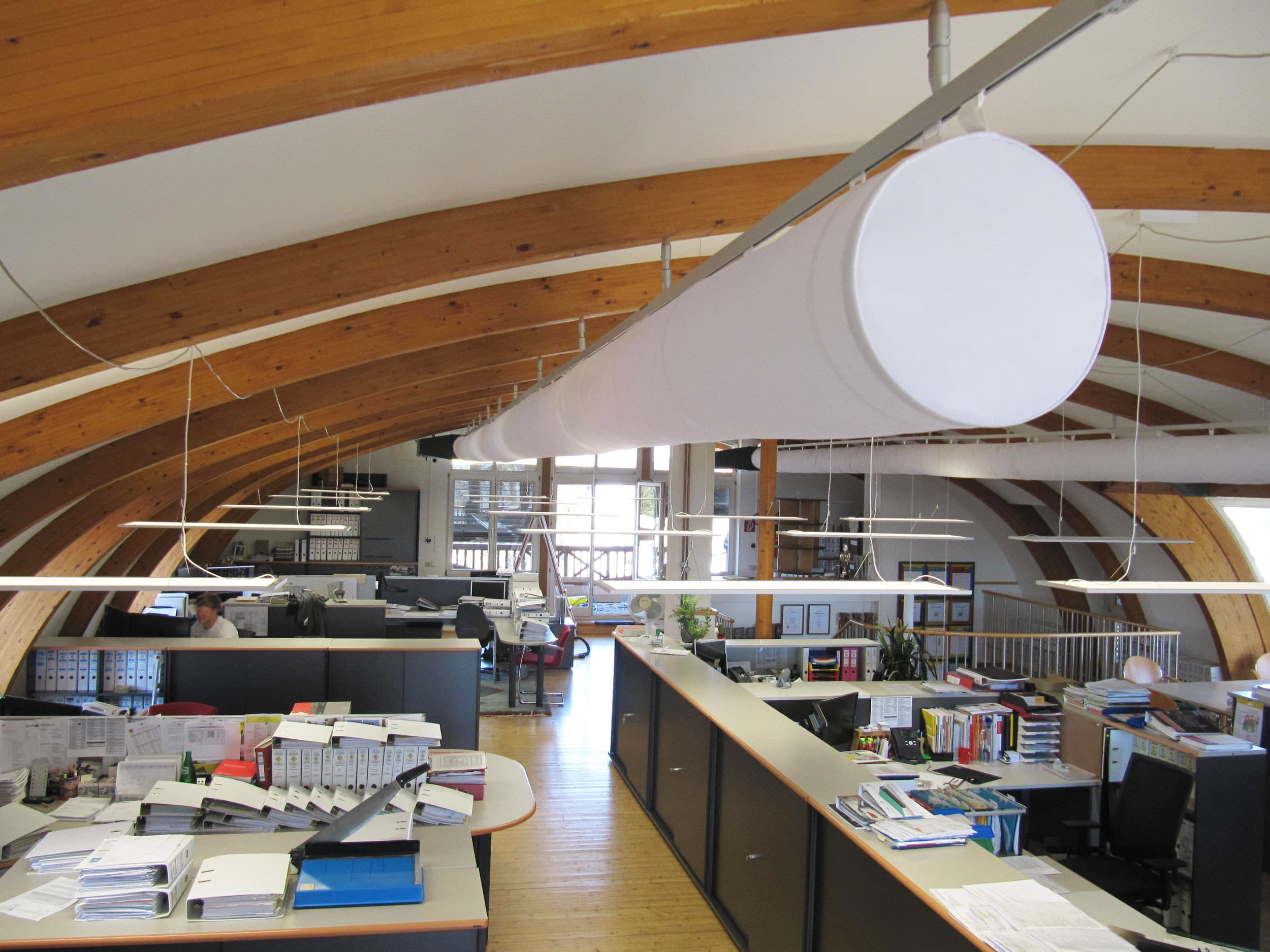 Fabric duct installation